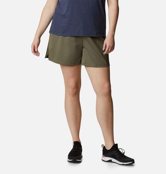 Columbia Sandy Creek Shorts Green For Women's NZ97153 New Zealand